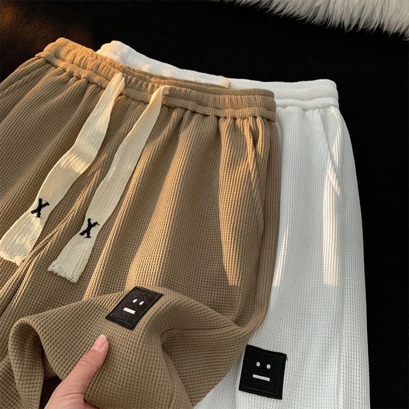 Men's Clothing Waffle Shorts Men's Summer Ice Silk Thin Basketball Sports Shorts Trendy Brand Loose Outer Wear Casual Shorts