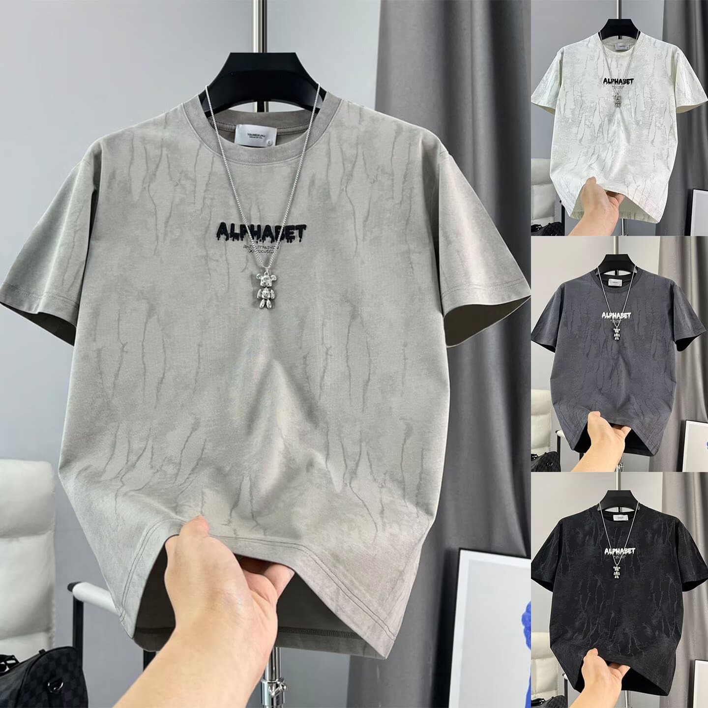 Men's Tie Dye Short Sleeve T-Shirt Trendy Cool Breathable Printed Summer Top For Men Hot Selling Design