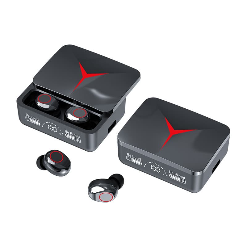 M10 Pro Bluetooth Earbuds – IPX7 Waterproof, 8H Playtime & Low-Latency Gaming Mode | Wireless Sport Earphones With Noise Cancellation & NFC (Black)