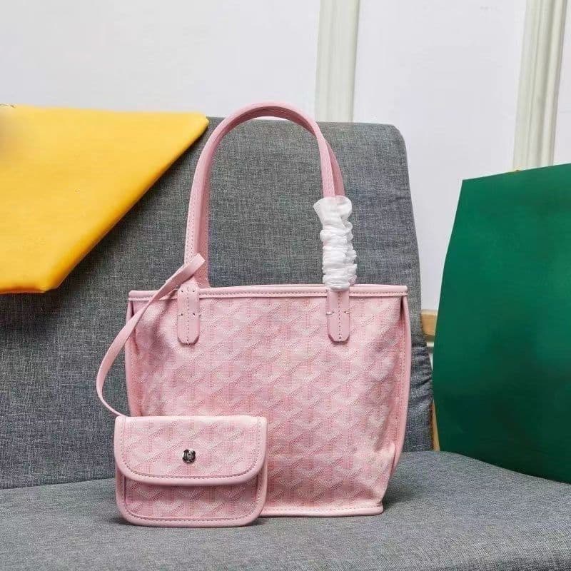 Sac cabas double face 2026 avec doublure intérieure, petit sac de rangement à motif pied-de-poule pour le shopping