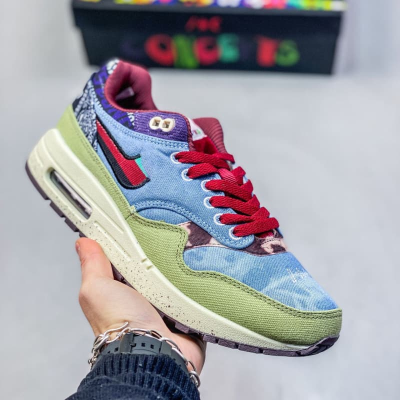 Chaussures de course basses à coussin d'air Max 1 de haute qualité, avec logo Swoosh Daisy, résistantes à l'usure et absorbant les chocs