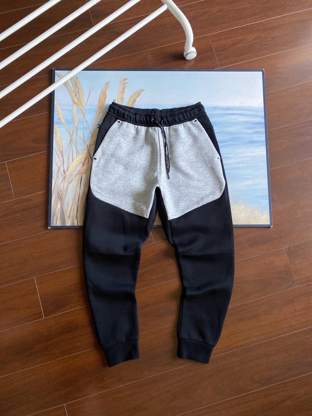 Ensemble veste et pantalon de survêtement laminé TECH FIEECE, style décontracté, hiver, printemps et automne, avec fermeture éclair.