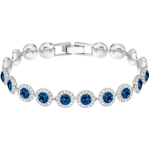 Bracelet de créateur de mode Angel, série de bijoux Crystal Mosan Dia, finition or rose