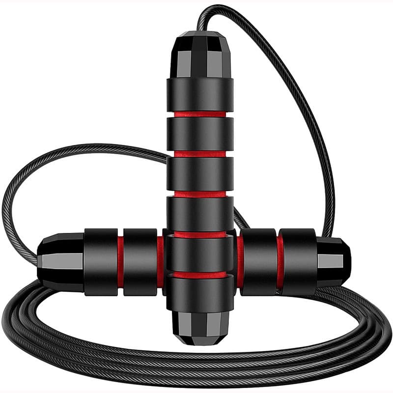 Bearing Steel Wire Skipping Rope Adults, Weighted Fitness Sports, Adjustable Indoor Outdoor Use, Suitable For Exams And