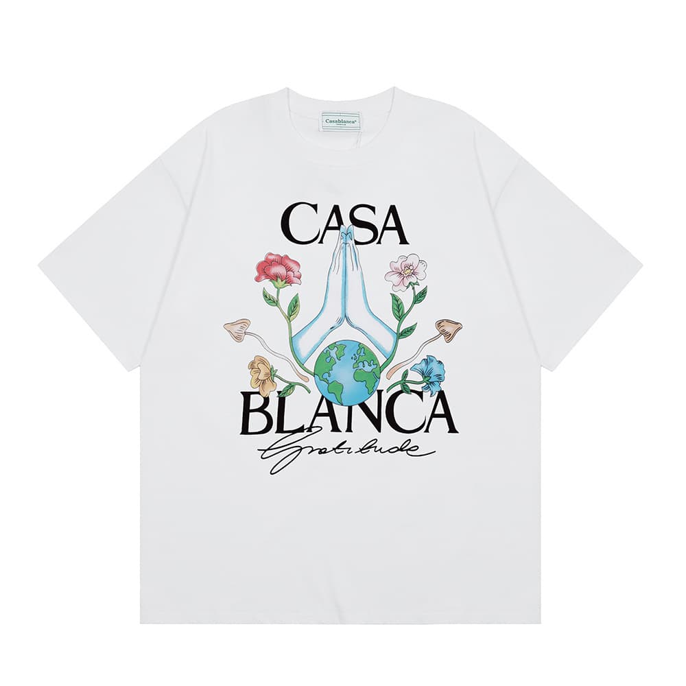 T-shirt ample à manches courtes pour hommes et femmes, imprimé printemps et été