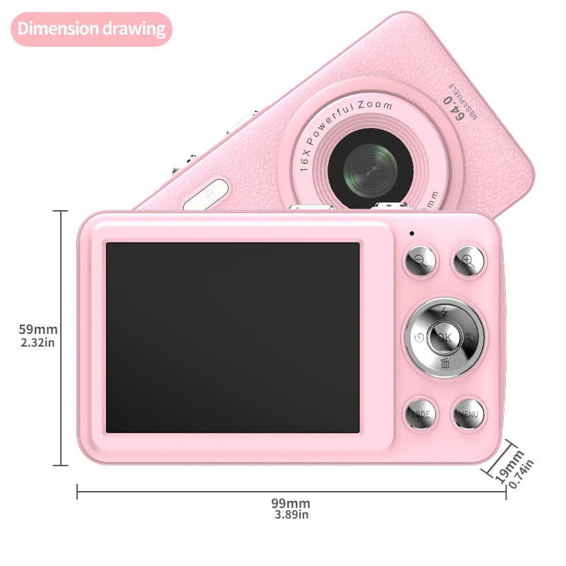 Cross-Border Children's Digital Polaroid Q3 Cartoon Toy Mini HD Printing Camera