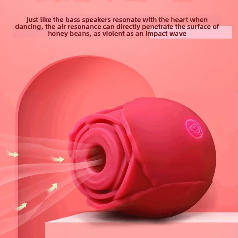 Cross-Border Hot Item: Vibrating Rose Flower Massager For Women, Adult Sex Toy