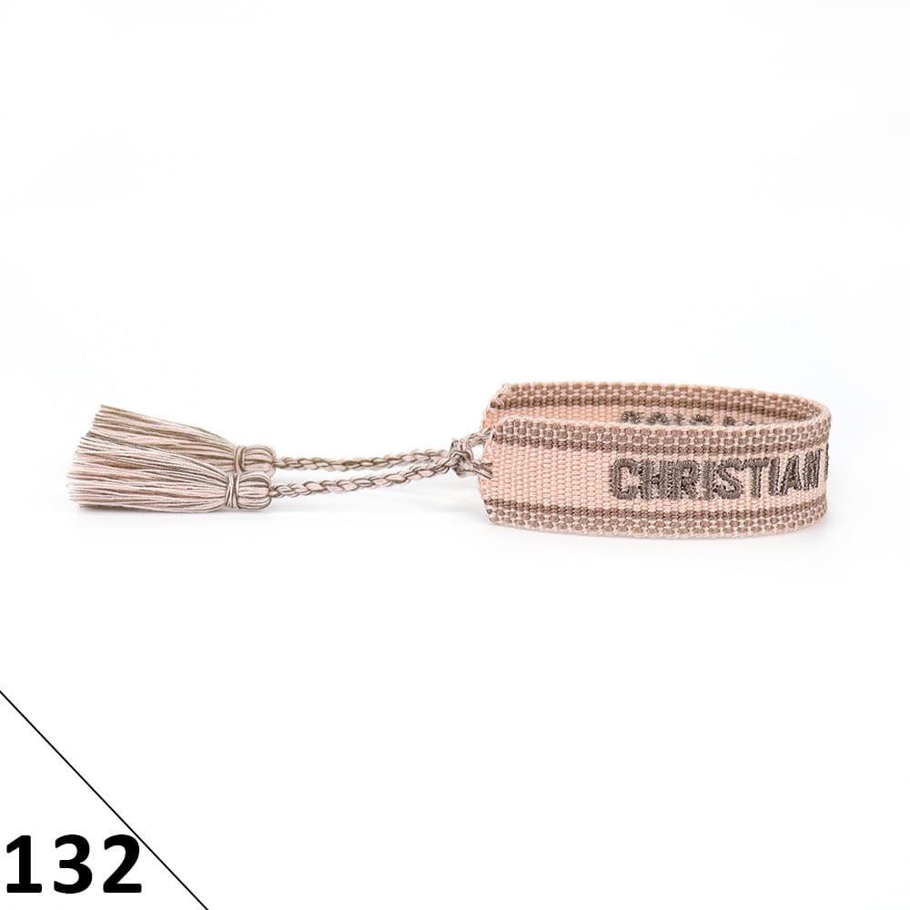 Bracelet unisexe tendance avec lettres tressées