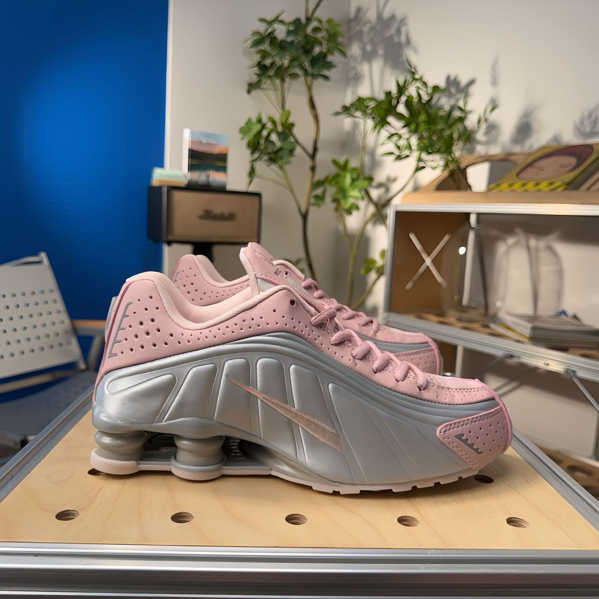 Chaussures de course unisexes SHOX R4 Neymar Collaboration, pointures 36 à 45, pour hommes et femmes, avec coussin d'air coloré.
