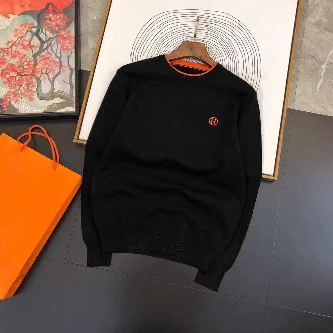 Pull léger et luxueux, pull en maille haut de gamme pour homme, style coréen, automne-hiver, broderie de lettres, coupe ronde