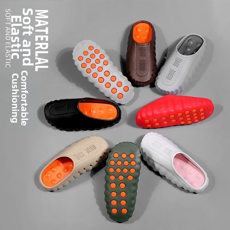 Men's Plus Size Sports Slippers Closed Toe Slip-On Clogs Outdoor Wear For Men And Women Summer Style Mind 001