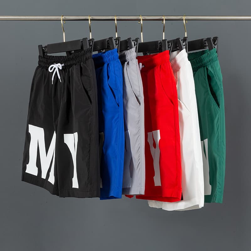 Men's Clothing summer men's brand letter street-blasting shorts energetic guy sports casual beach pants