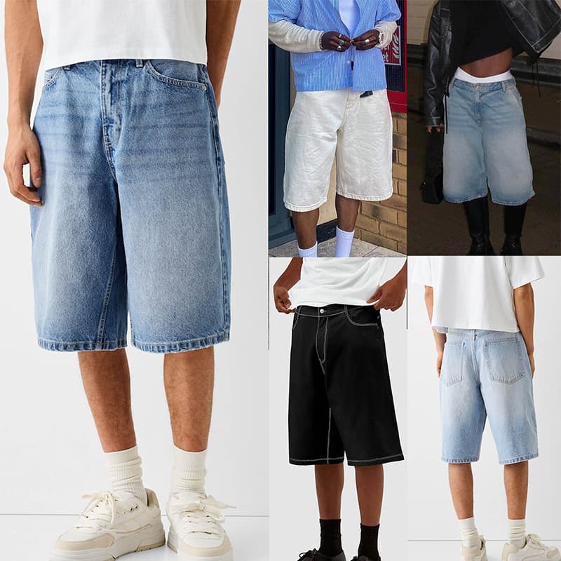 New Cross-border Exclusive Four-color Stretch Denim Shorts For European And American Men
