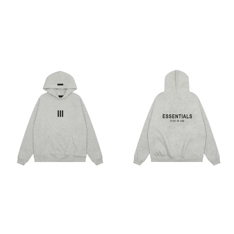 Sweat à capuche noir à lettres floquées FOG Double ESSENTIALS, collection printemps-été 2022, nouvelle marque tendance, vente flash transfrontal