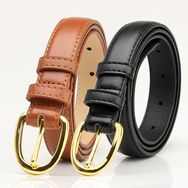 Women's Belts trendy pin buckle belt for women, simple ins style fashionable matching jeans, jacket, coat belt