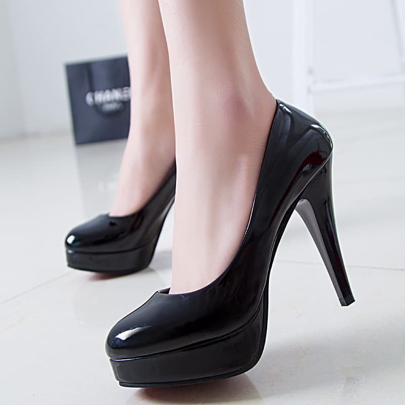 2018 New Pointed Toe High Heels Stiletto Sile Work European And American Large Size Women's Shoes Wholesale