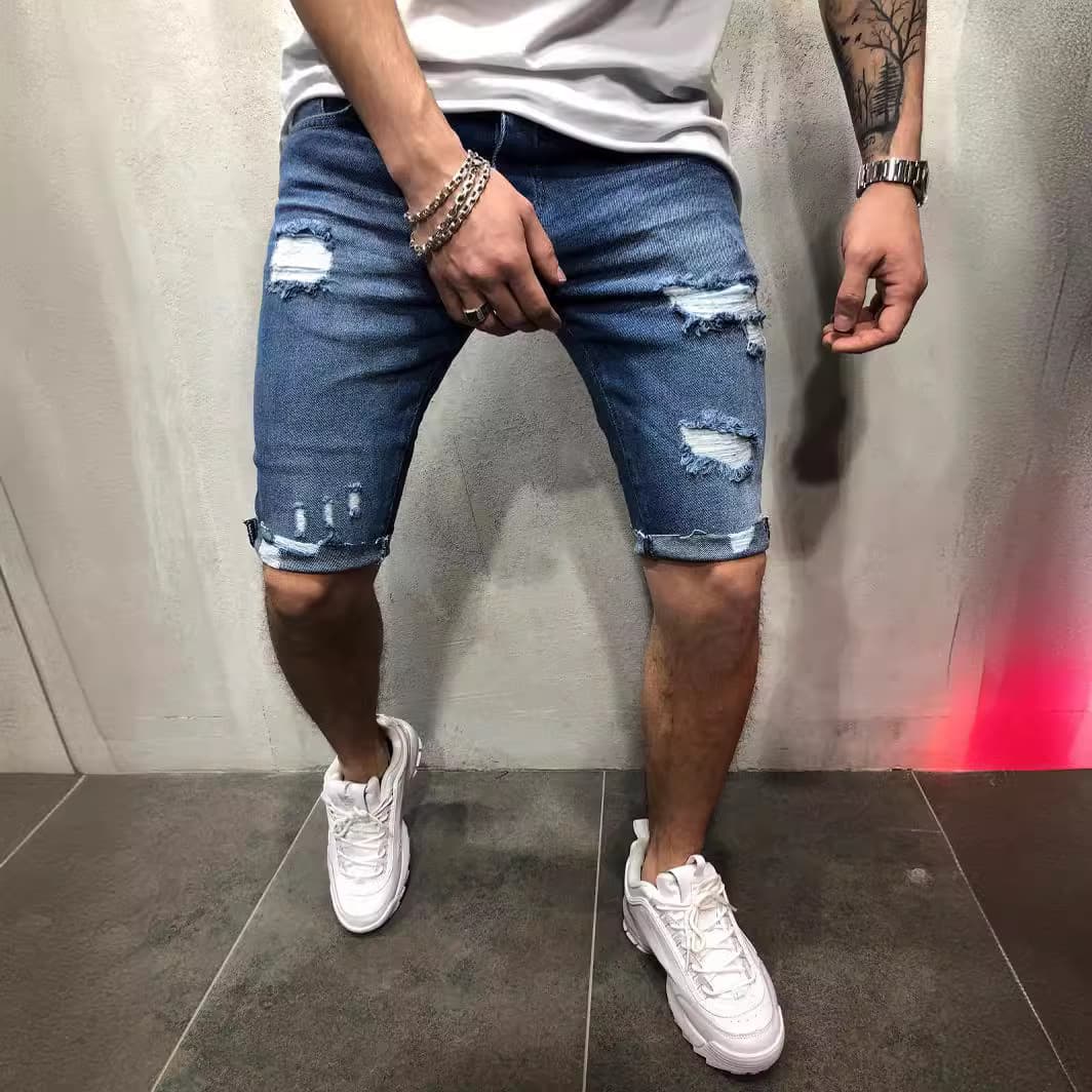 Men's Clothing ripped, slim fit, slim men's pants