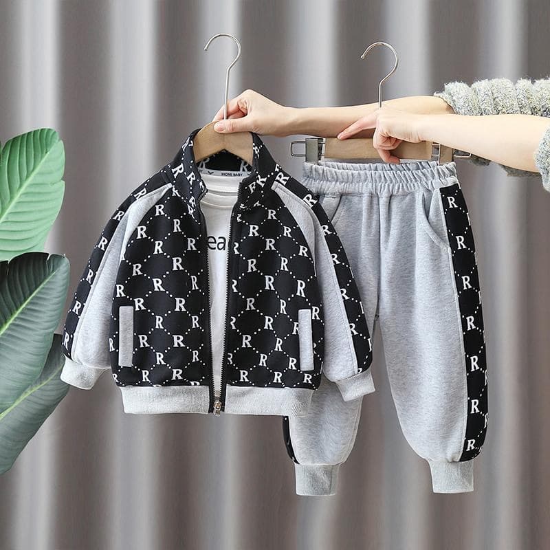 Costume deux pièces décontracté tendance pour bébé, nouveau style, sport d'automne pour mère et enfant