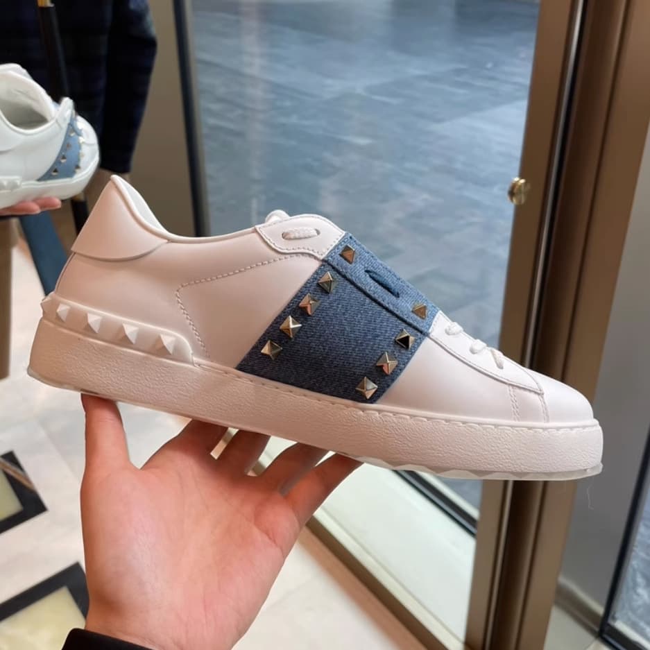 Chaussures décontractées V Family Board pour hommes, petites chaussures blanches à rivets simples, chaussures de luxe tendance, chaussures pour fe