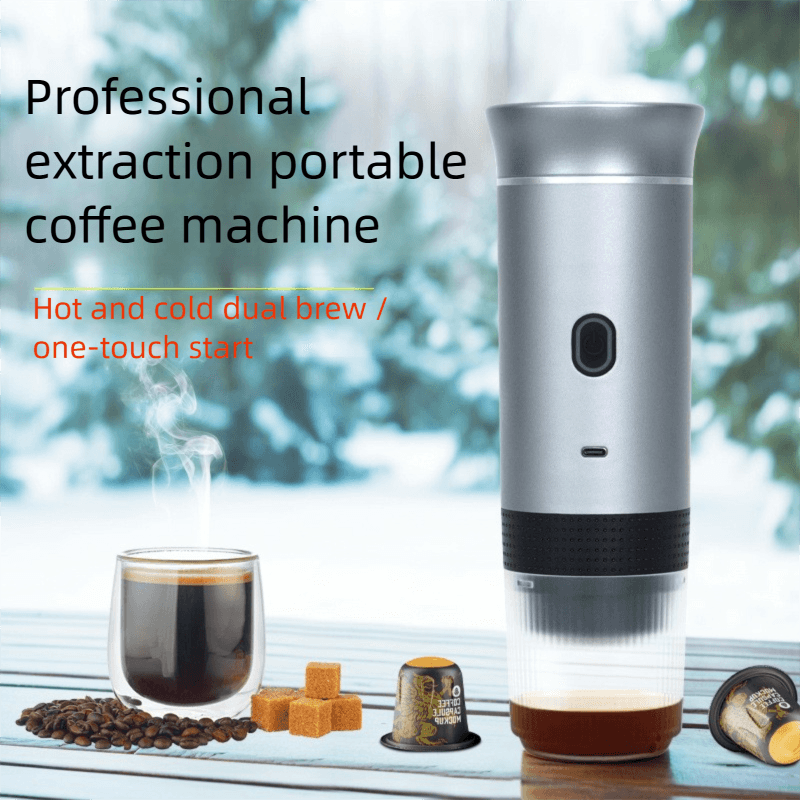 Heating Small Italian Espresso Portable Machine Coffee Powder Size Capsule Three-in-One