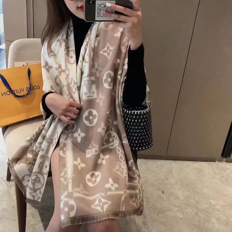 Écharpe pied-de-poule simple pour femme, nouvelle collection automne-hiver, légère et luxueuse, longue section, châle chaud en cachemire épais