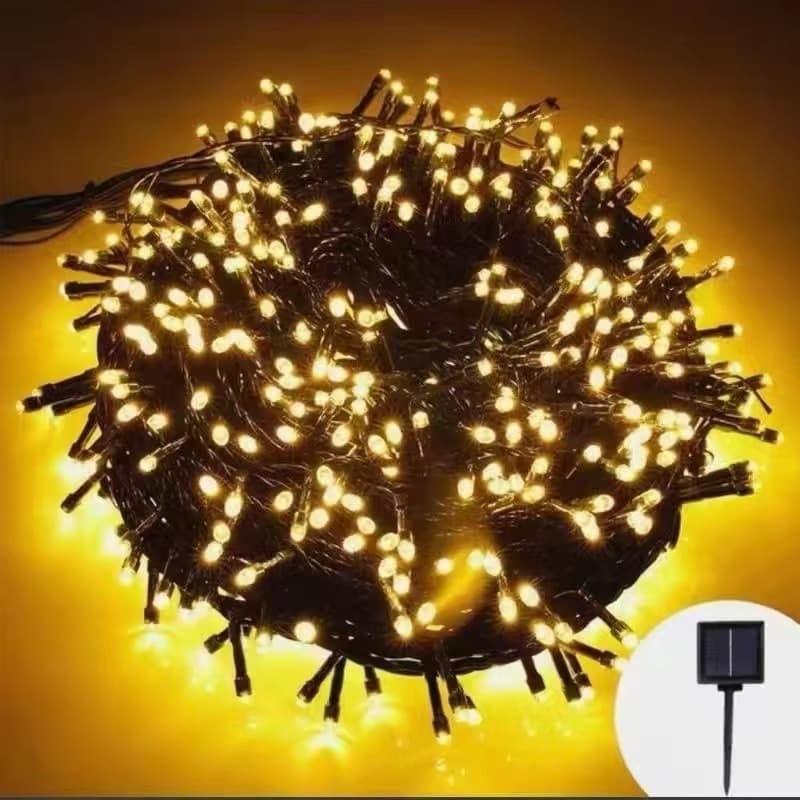 Christmas lighting decorative starry sky LED solar light string Christmas holiday atmosphere light with outdoor waterproof light bare light