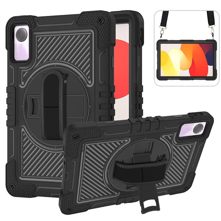Applicable To Redmi Pad SE 11inch All-inclusive Drop-resistant Tablet Computer Protective Case Outdoor Shoulder Strap