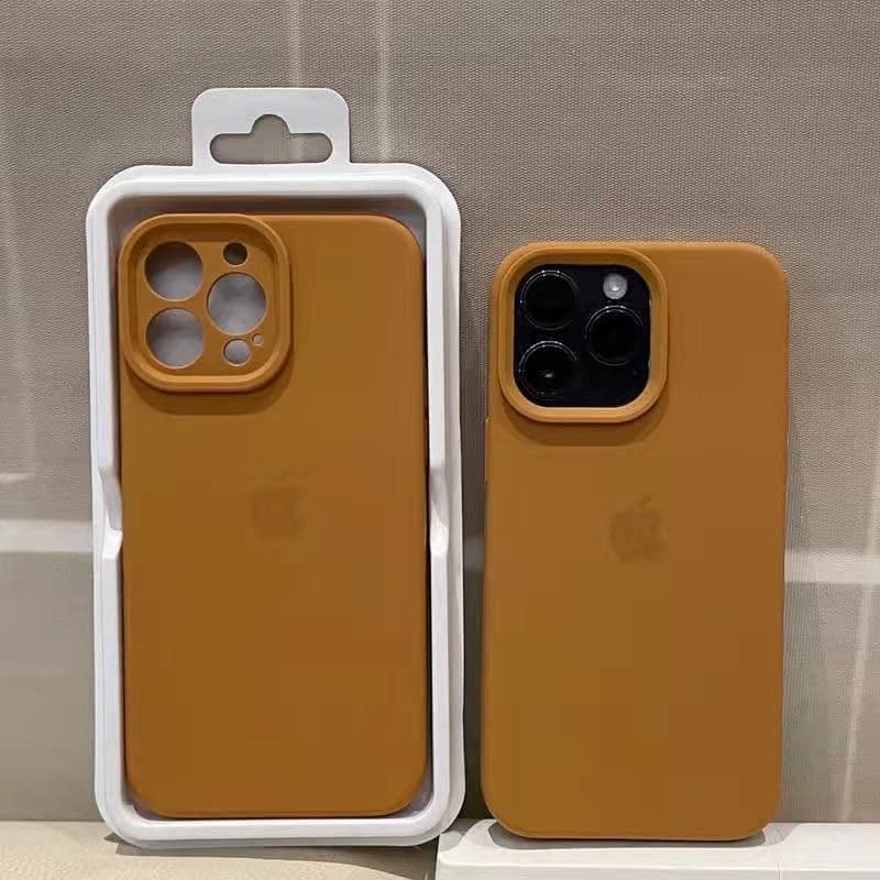 Coque en silicone solide pour iPhone 15 Pro Max, couleur liquide, avec étiquette 14 Pro, 13 Premium, 12 (pack complet)