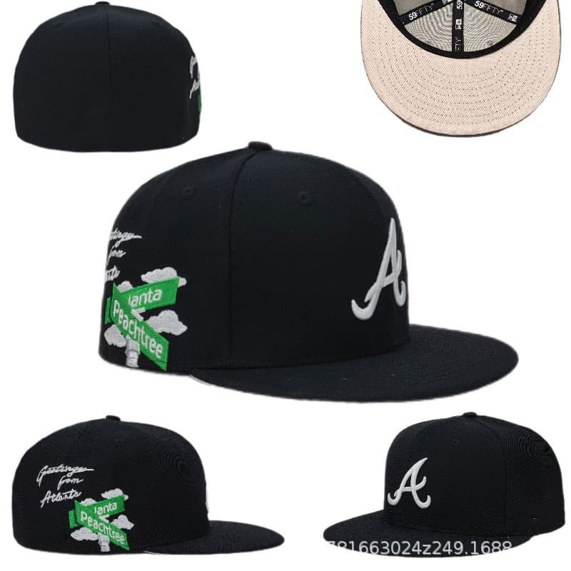 Casquette de baseball unisexe printemps/été 2024, entièrement fermée, à visière incurvée, non réglable, avec fermeture arrière.