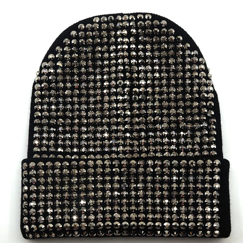 Fashion New Diamond Skullies Beanies Men Women Knitted Hats For Mrs Winter Beanie Hat Gorro Warm Brimless Bonnet lady Cap