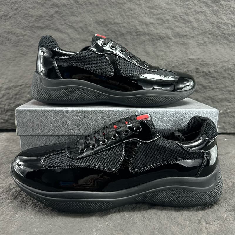 Chaussures de course polyvalentes à bout rond pour la Coupe de l'Amérique P, en cuir véritable, plates et de haute qualité