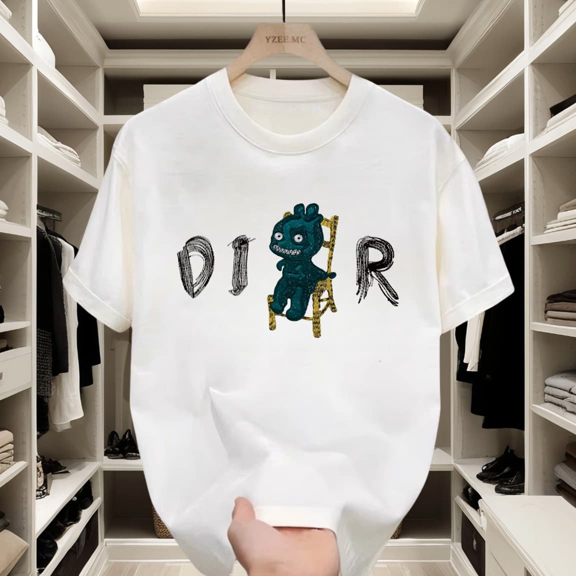 Youth Men Women Pure Cotton Short Sleeve T-Shirt Summer Trendy Street Style Loose Round Neck Top Fashionable Ins Style
