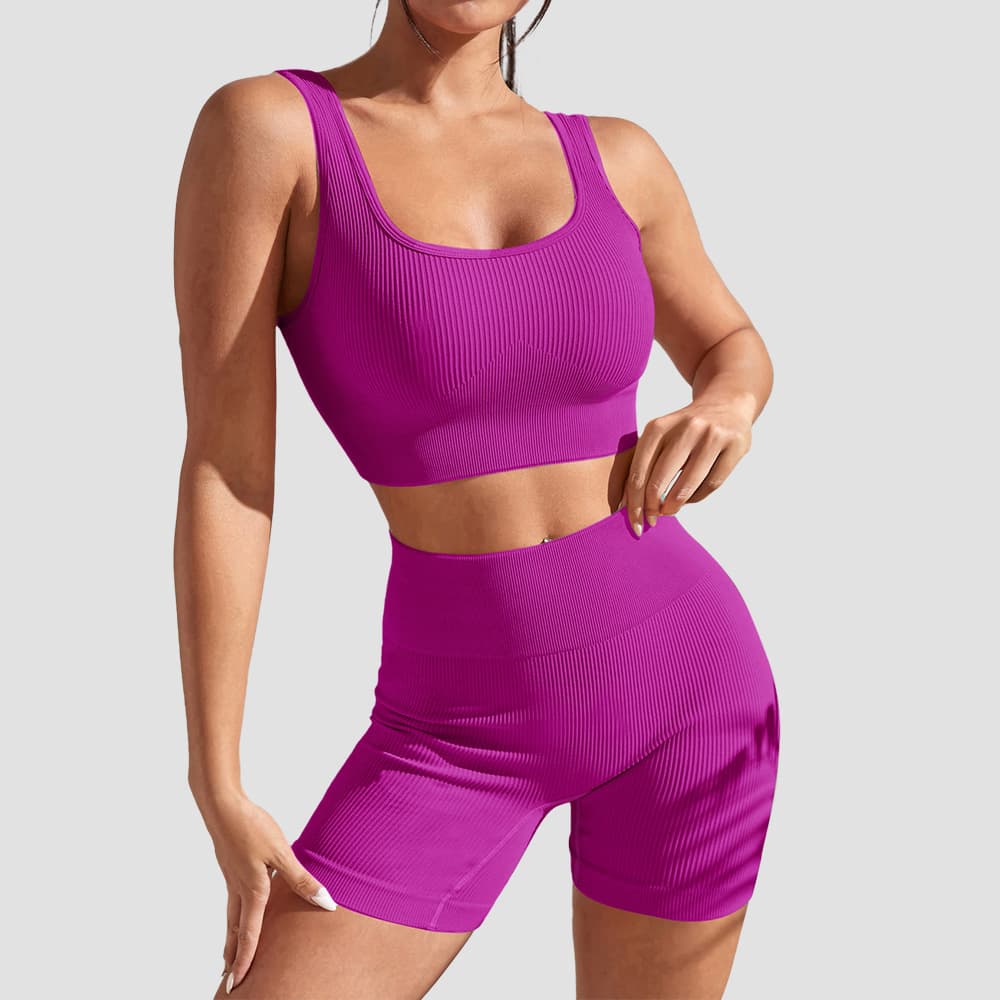 Women's yoga sports top tight quick-drying moisture-absorbing high waist hip-lifting yoga pants fitness suit for women