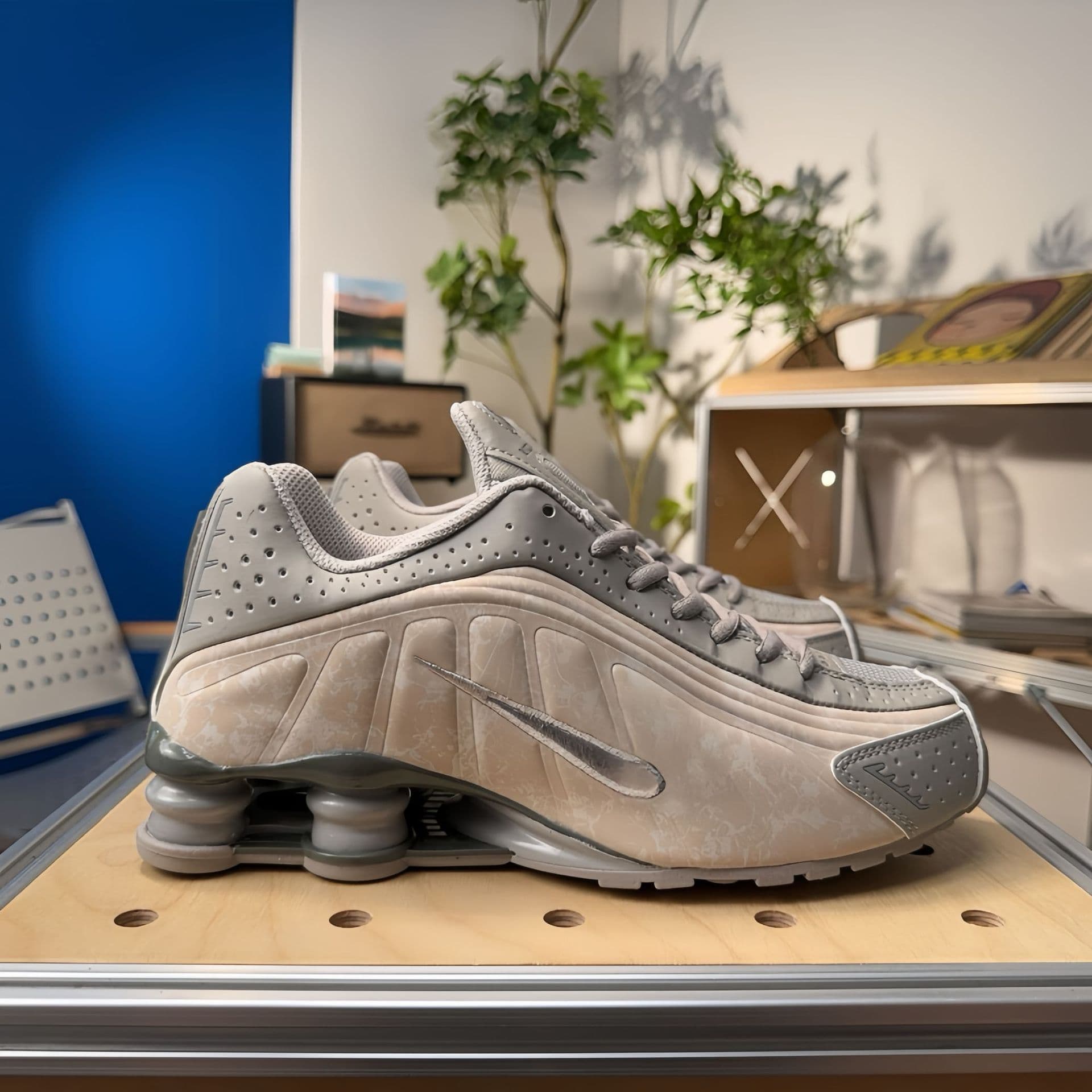 Chaussures de course unisexes SHOX R4 Neymar Collaboration, pointures 36 à 45, pour hommes et femmes, avec coussin d'air coloré.