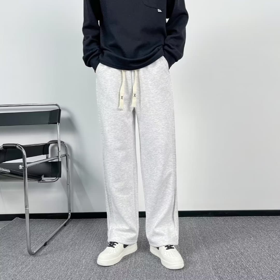 Men's Clothing Spring And Autumn New Loose High Street Trend All Match Straight Pants Ins Trendy Brand Sports Trousers