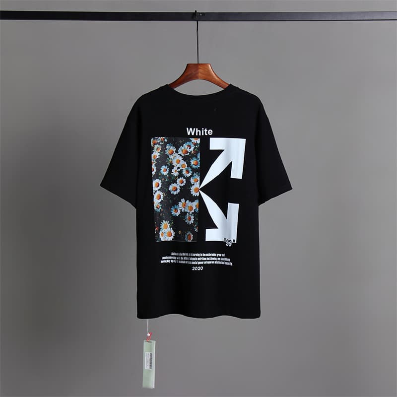 L'expérience de longue date de l'utilisation du ruban adhésif OFF avec impression de flèche OW T-shirt à manches courtes pour homme, coupe ample,