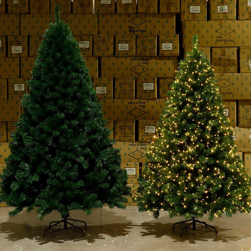 Premium PVC Christmas Tree Decorations – Large Indoor/Outdoor Holiday Display With Built-in Lights (120cm To 300cm, Auto-Assembly)​
