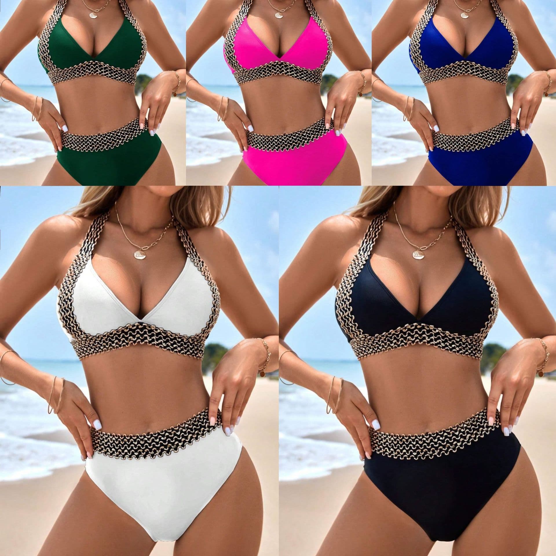 Slim Fit Two Piece Swimsuit for Women High End Quick Drying Sexy Bikini Spa Swimsuit New Style