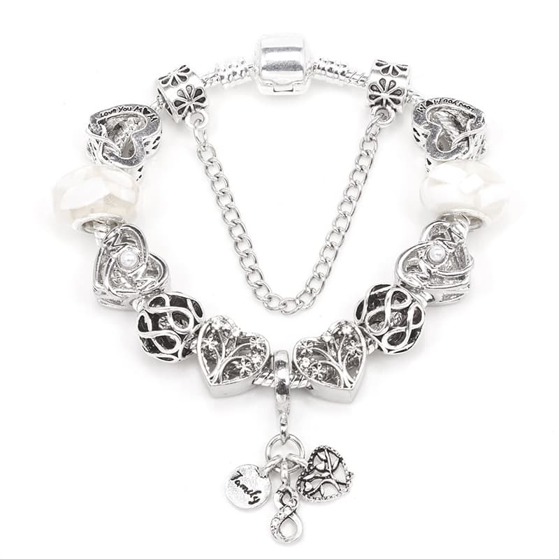 Charm Bracelets DIY Tree Of Life Bracelet Love Infinity Pendant Accessories Bracelet Removable Accessories Pan Jewelry Dora