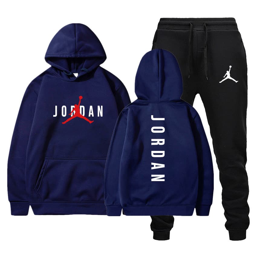 Tendance chandail en peluche pour hommes populaires en automne et en hiver Pullover Hooded deux pièces