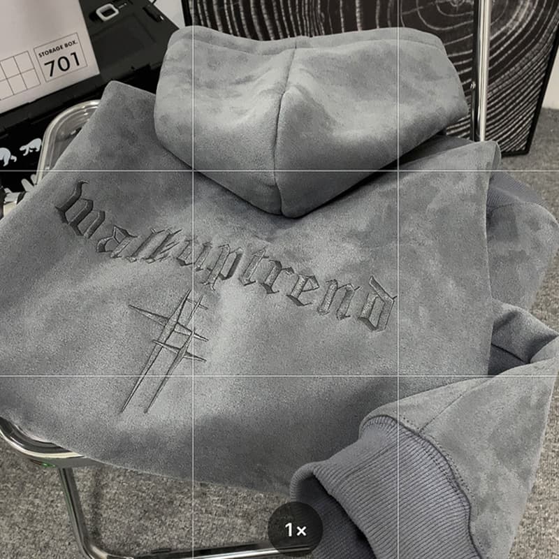 Autumn Suede Hoodie, Stylish And Loose Fitting Men's Hooded Jacket