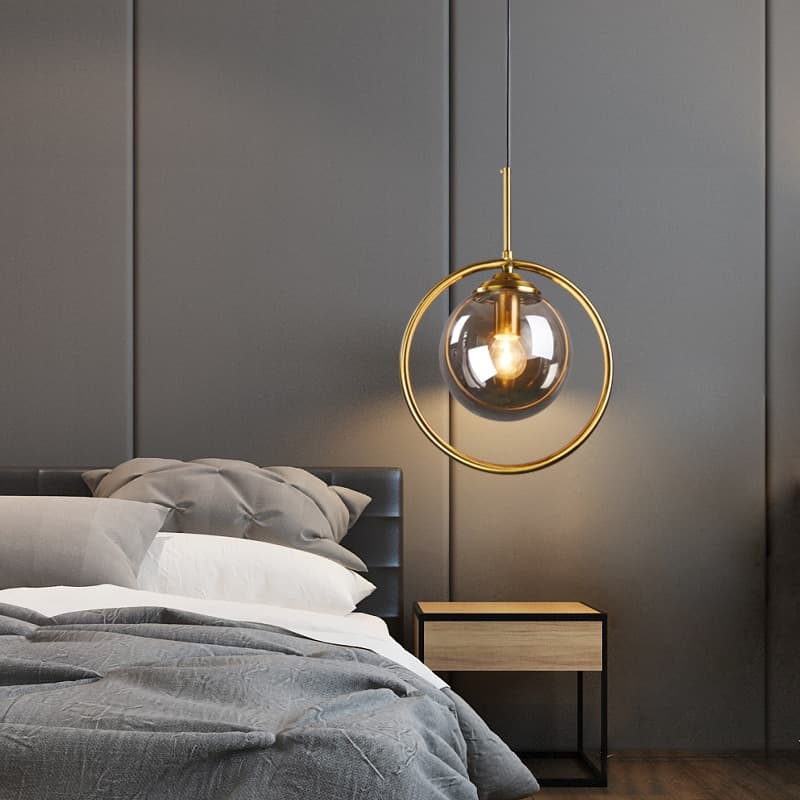 Modern Lights Bedroom Pendant Indoor Home Decor Lustre LED Glass Lamphade Kitchen Hanging Lamp Dining Room Lighting