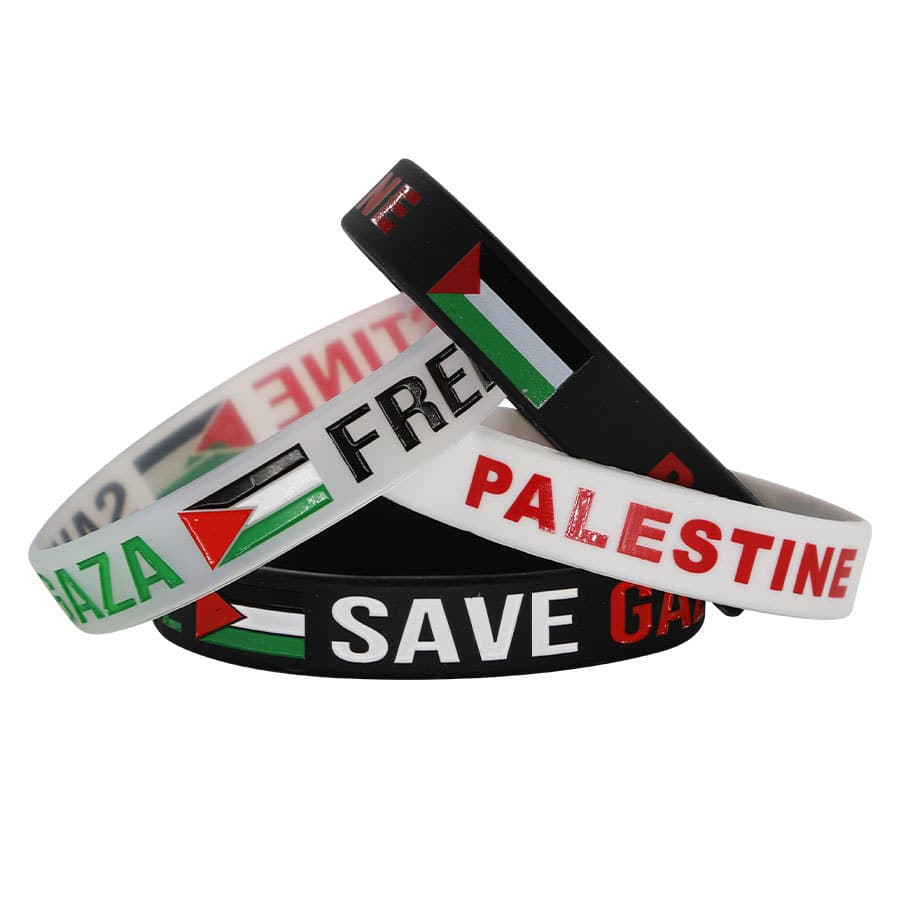 Free Palestine Palestine silicone bracelet SAVE GAZA Gaza inspirational sports bracelet
