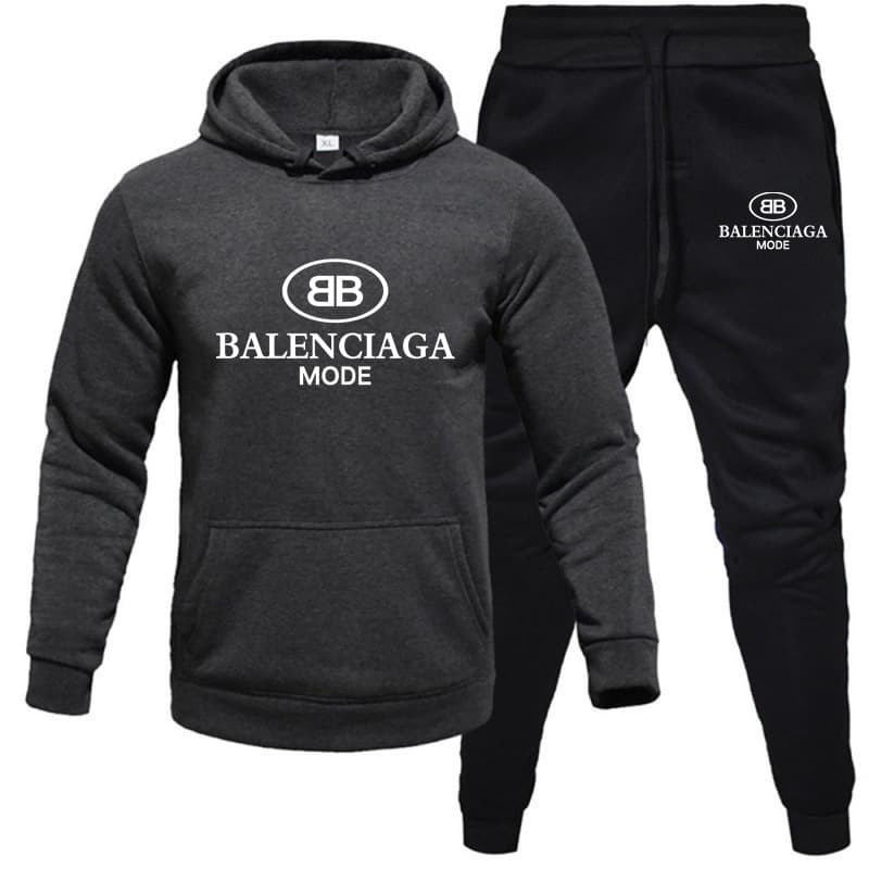 Ensemble de sport décontracté à capuche, coupe ample et confortable, tendance printemps-automne 2024.
