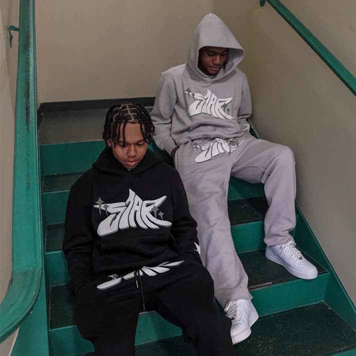 Men's Design Street Trend Hip-hop Trend Brand Printed Hooded Sweatshirt