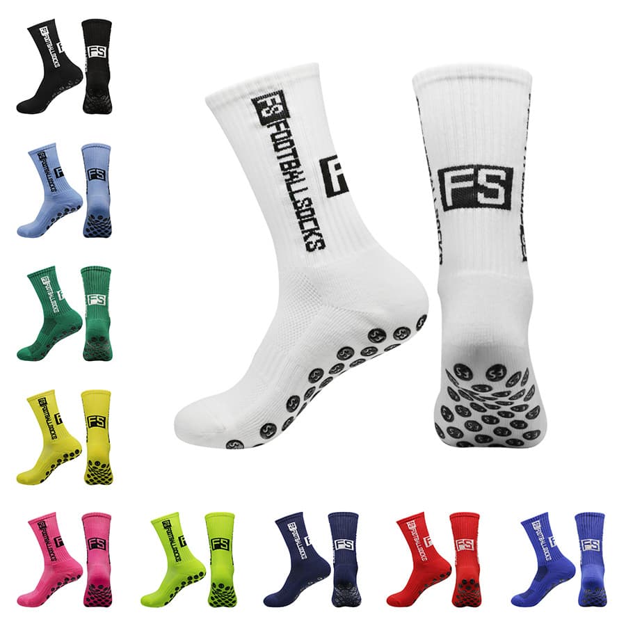 Unisex Anti-Slip Sports Socks – Silicone Grip Football/Basketball Mid-Crew Socks (11 Colors)