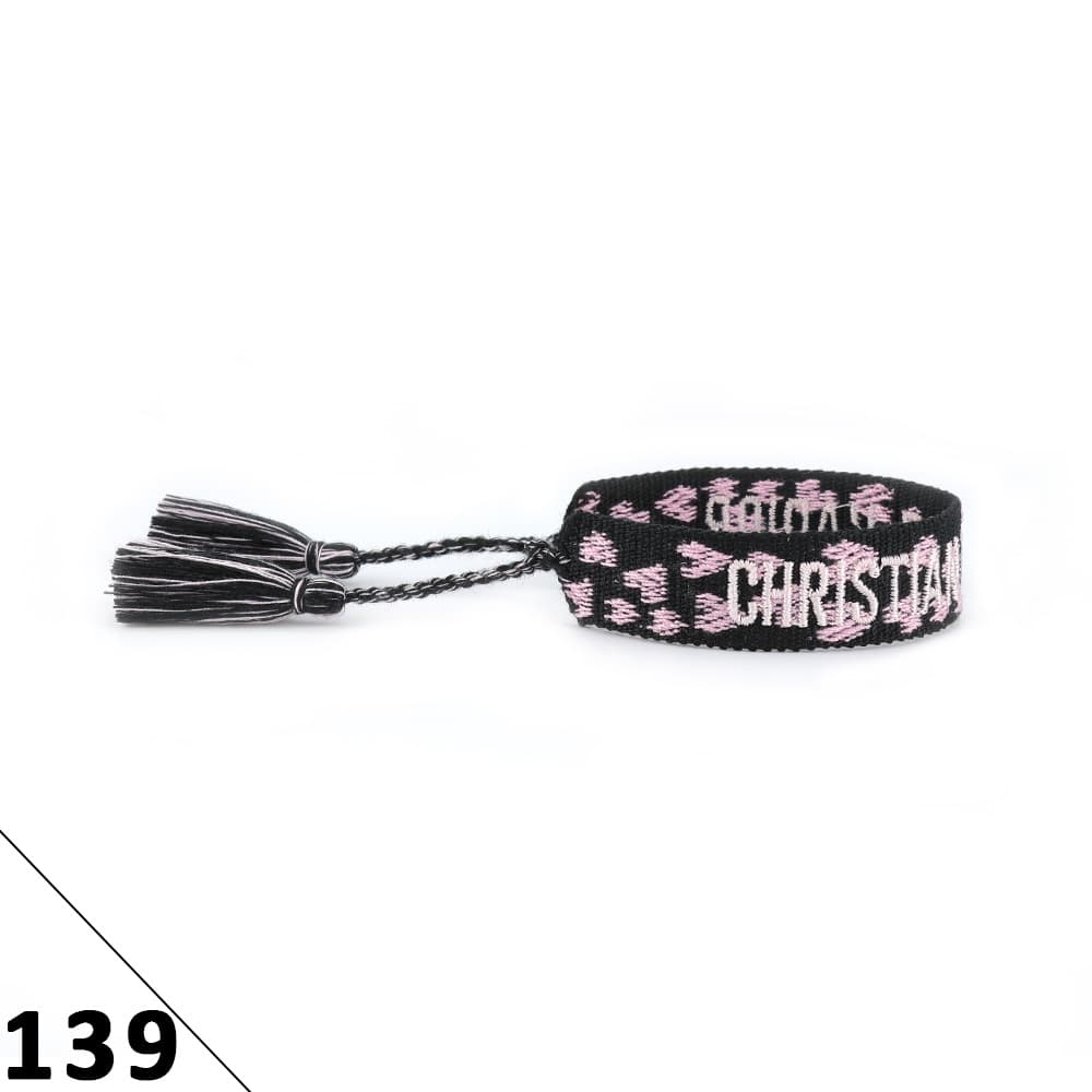 Bracelet unisexe tendance avec lettres tressées