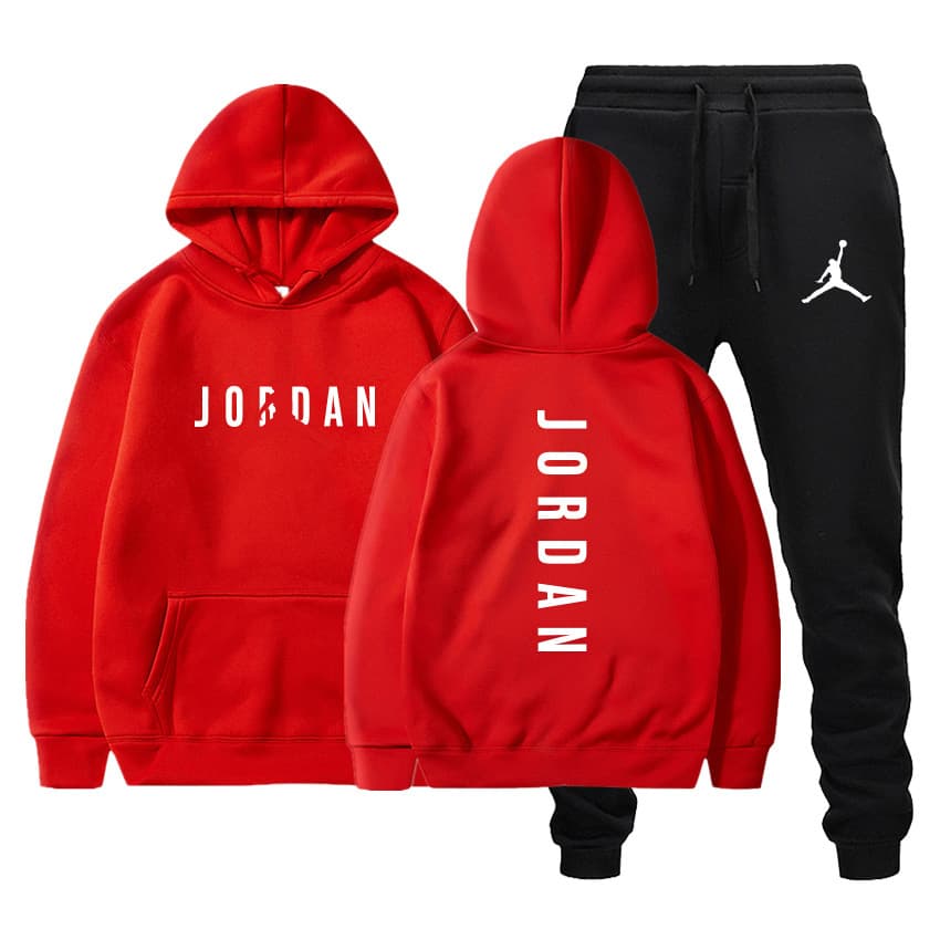 Tendance chandail en peluche pour hommes populaires en automne et en hiver Pullover Hooded deux pièces