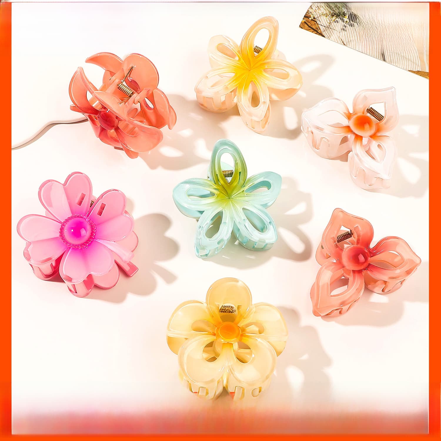 Colorful Egg Flower Hairpin Hairpin Shark Hairpin Sweet Hairpin Headpiece