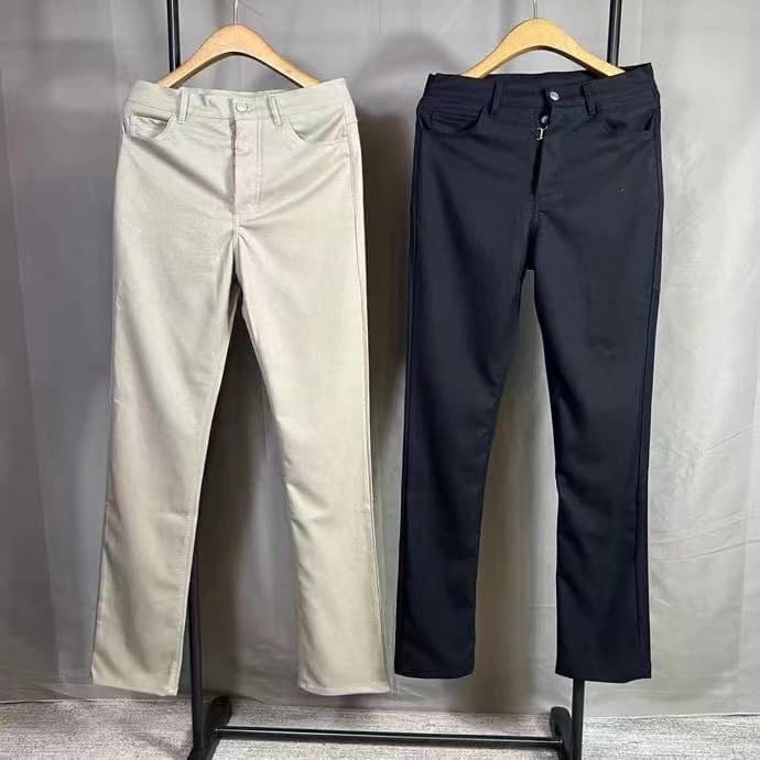 Men's Clothing Slightly Flared High Street Washed Trousers Slightly Elastic Casual Trousers